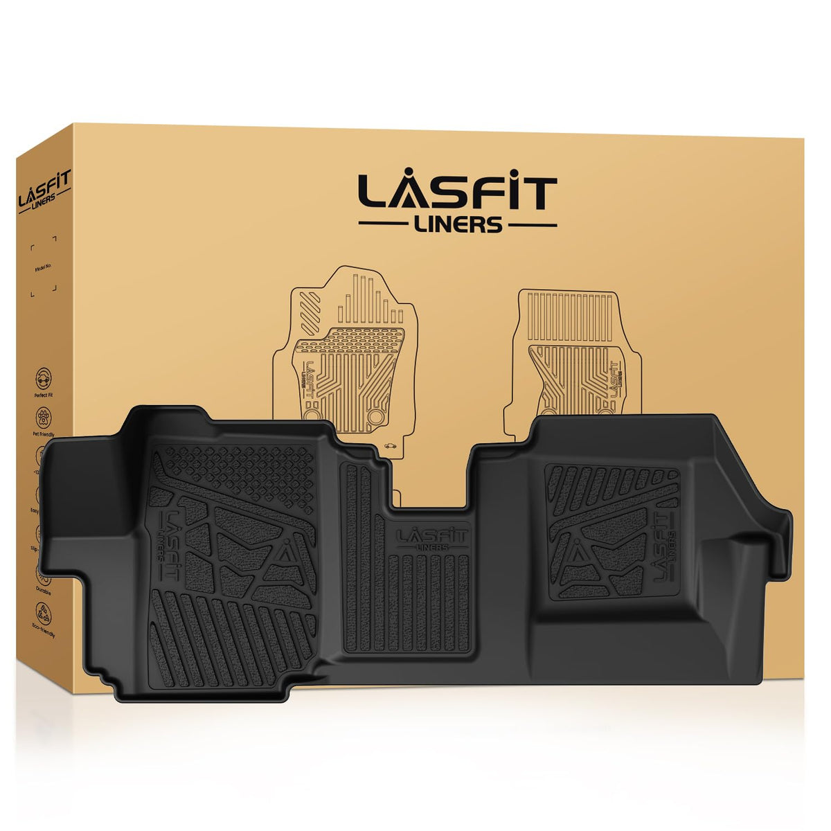 LASFIT Floor Mats for RAM 2500/3500 Crew Cab 2019-2026 2027 Bucket Seat