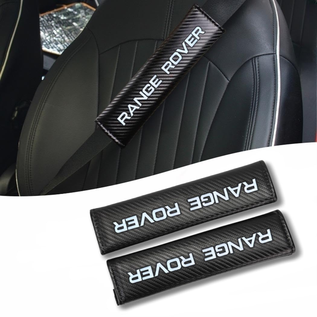 Car seat Belt Cover Compatible with AMG Carbon Fiber Texture car seat Belt pad Cover Soft and Comfortable