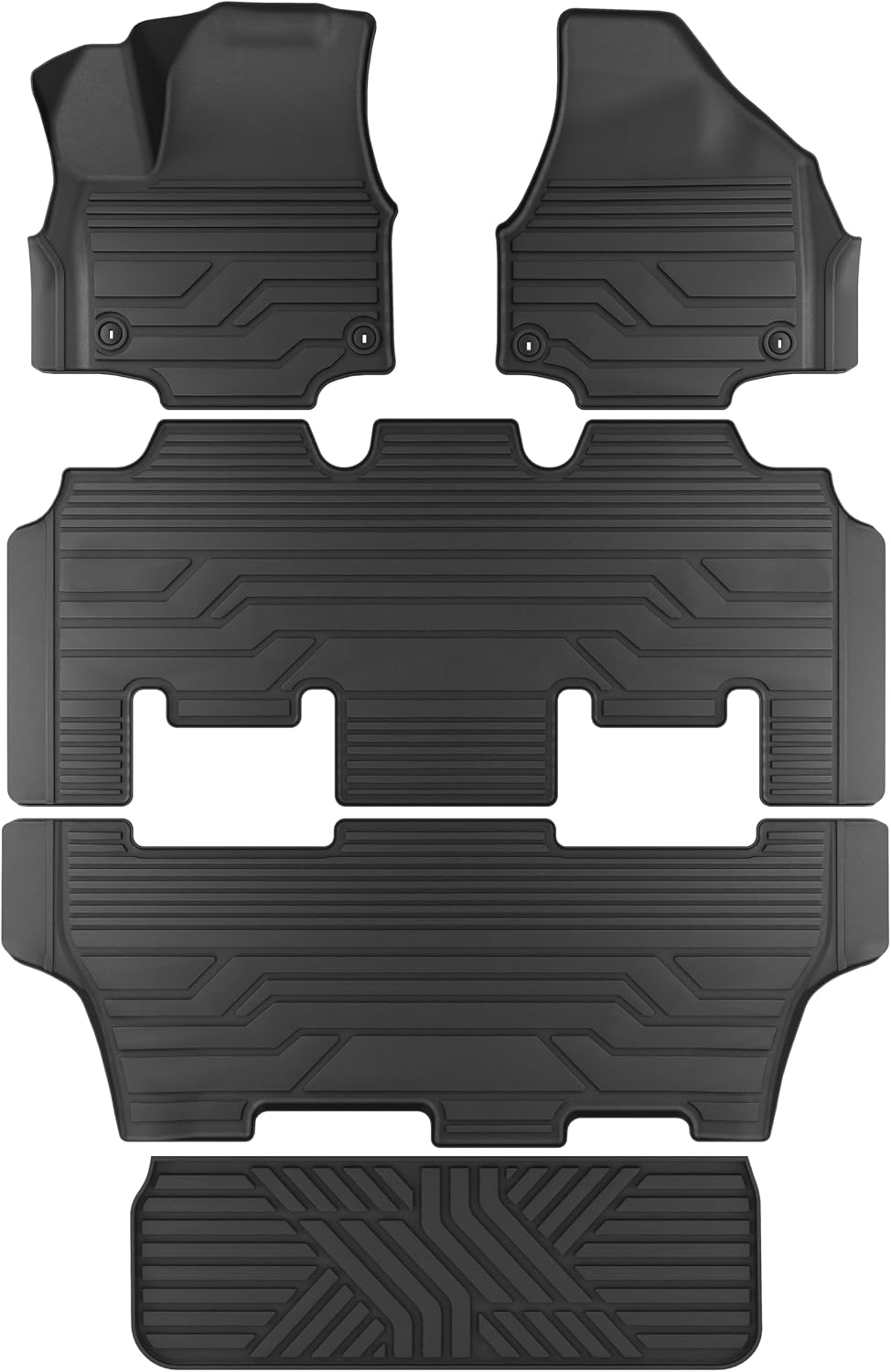 KARPAL Floor Mats for 2017-2026 2027 Chrysler Pacifica 7 Seats (Not Hybrid)
