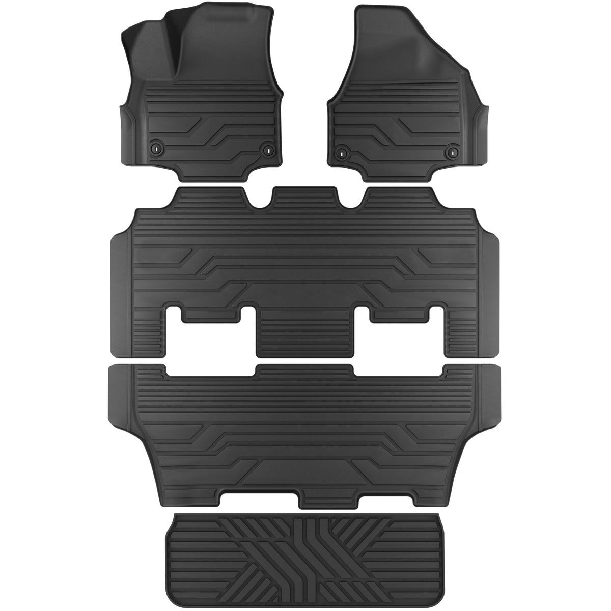 KARPAL Floor Mats for 2017-2026 2027 Chrysler Pacifica 7 Seats (Not Hybrid)