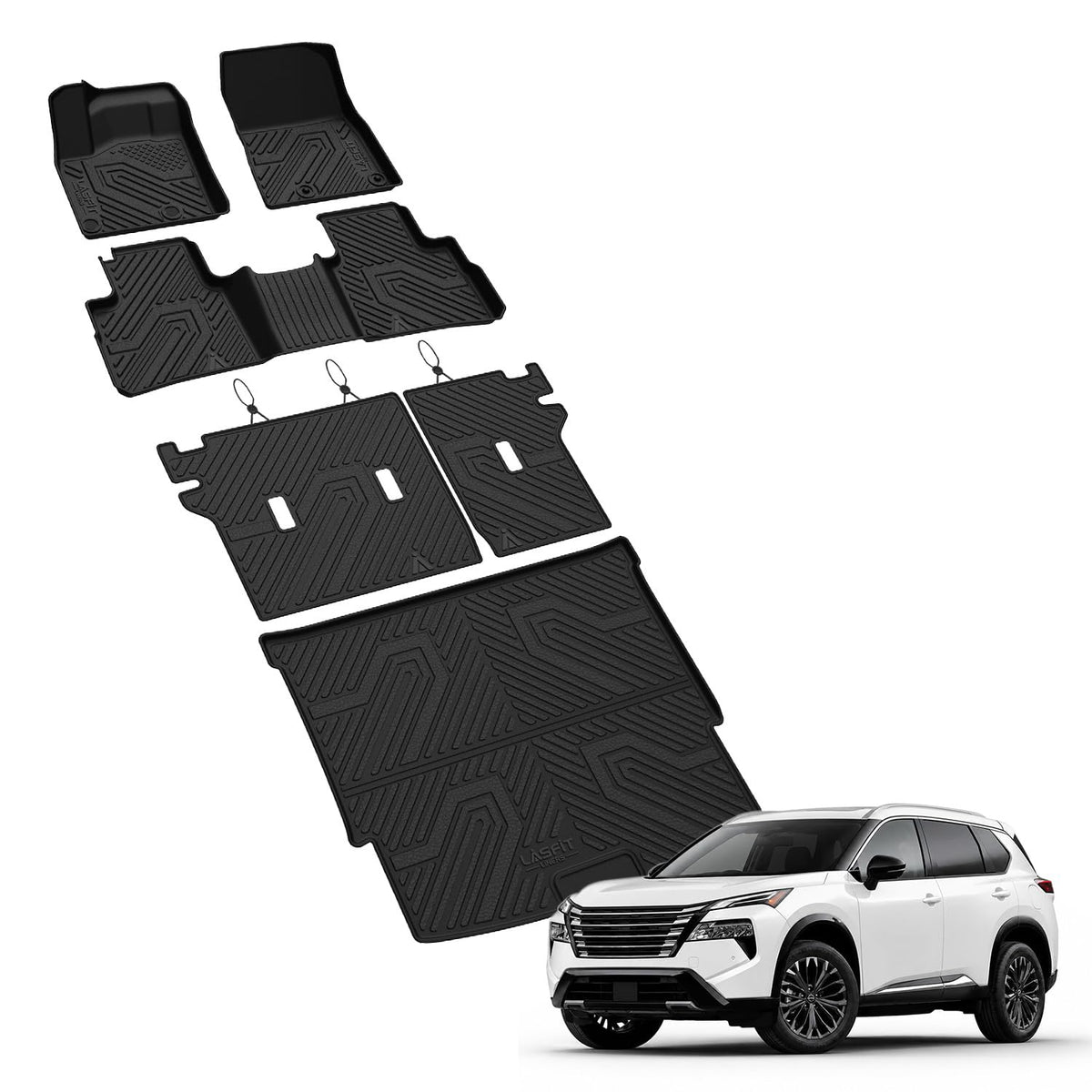 LASFIT Floor Mats for KIA EV9 6-Seat 2026 2025 2024