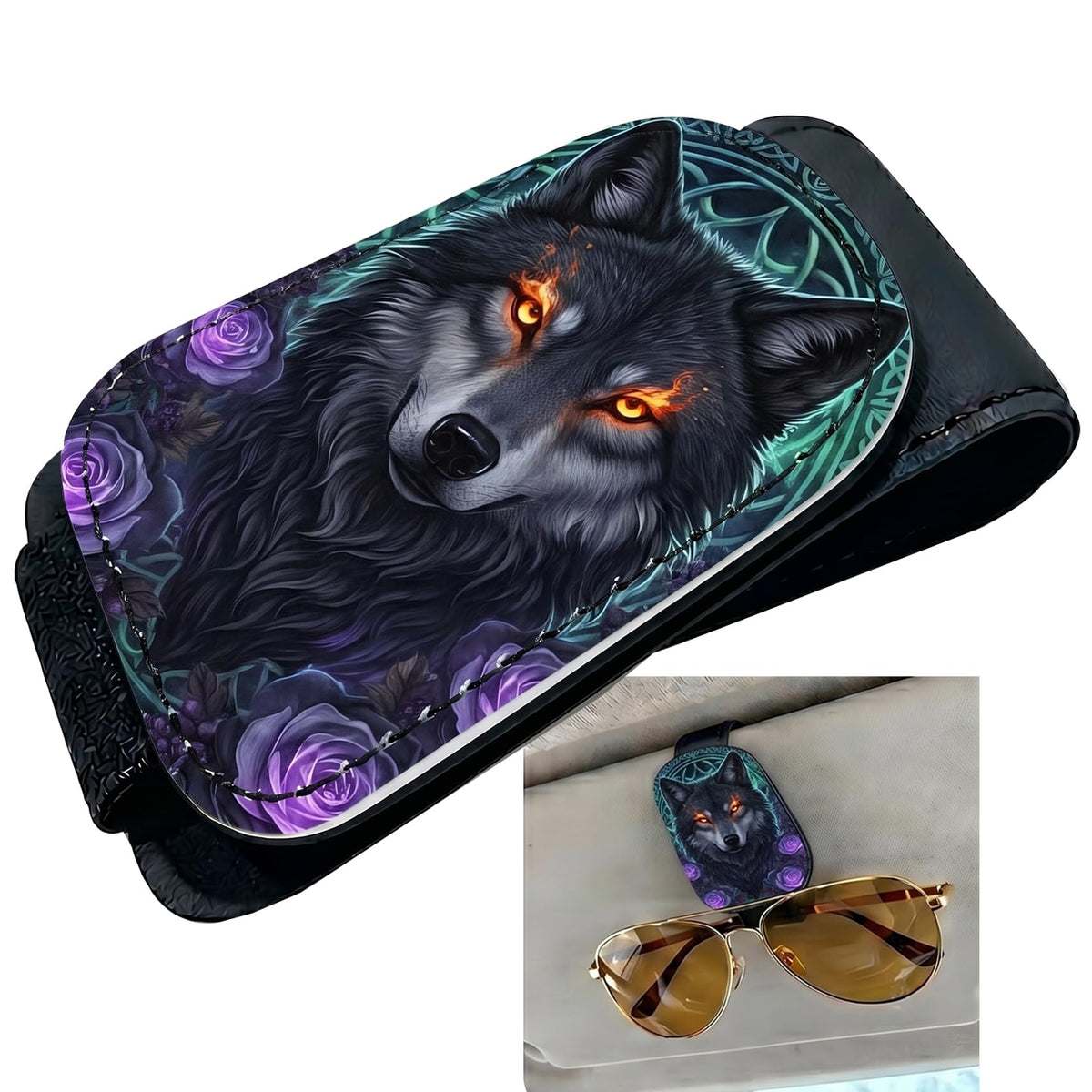 Ocean Turtle Car Sunglasses Holder Universal Magnetic Visor Accessories