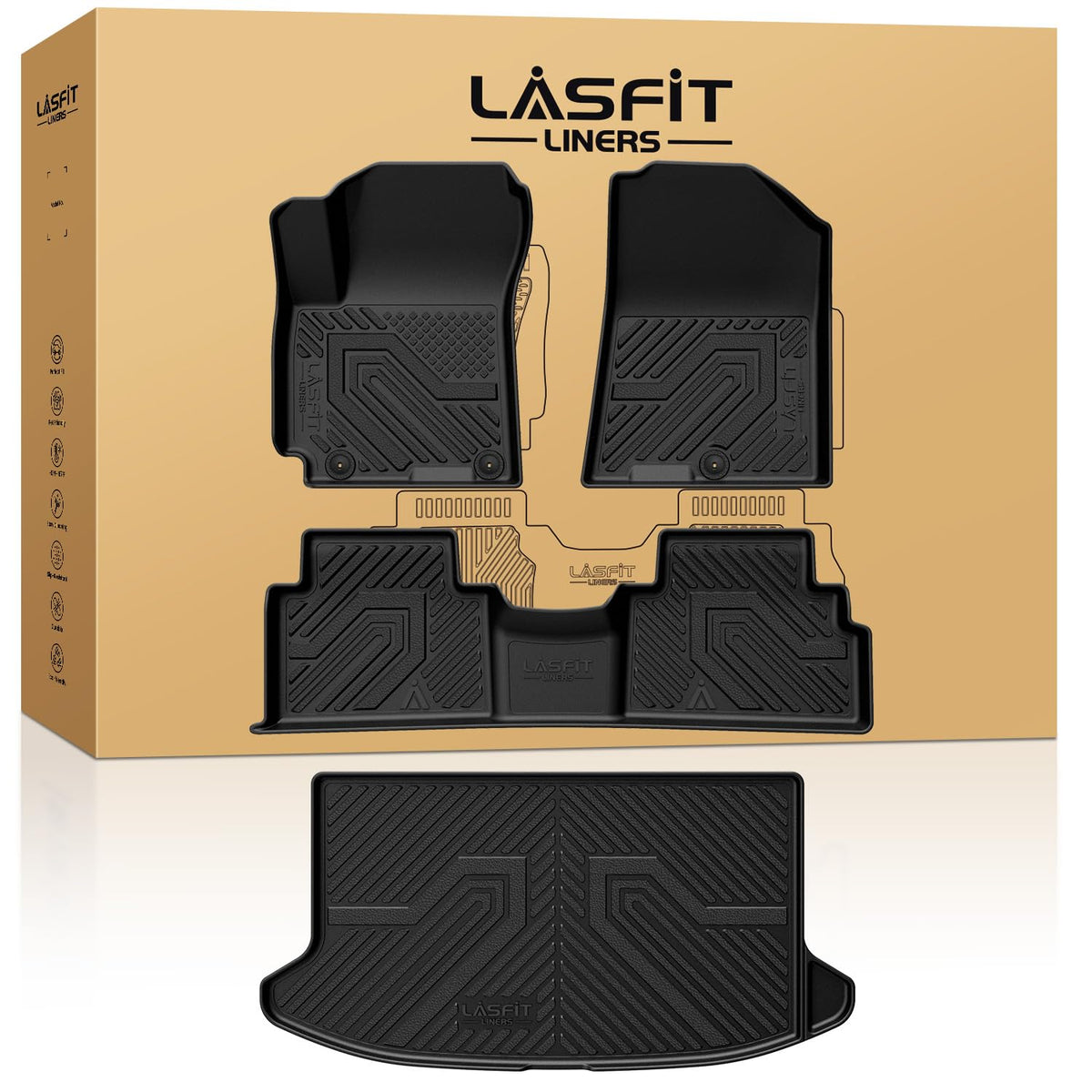 LASFIT Floor Mats for KIA EV9 6-Seat 2026 2025 2024