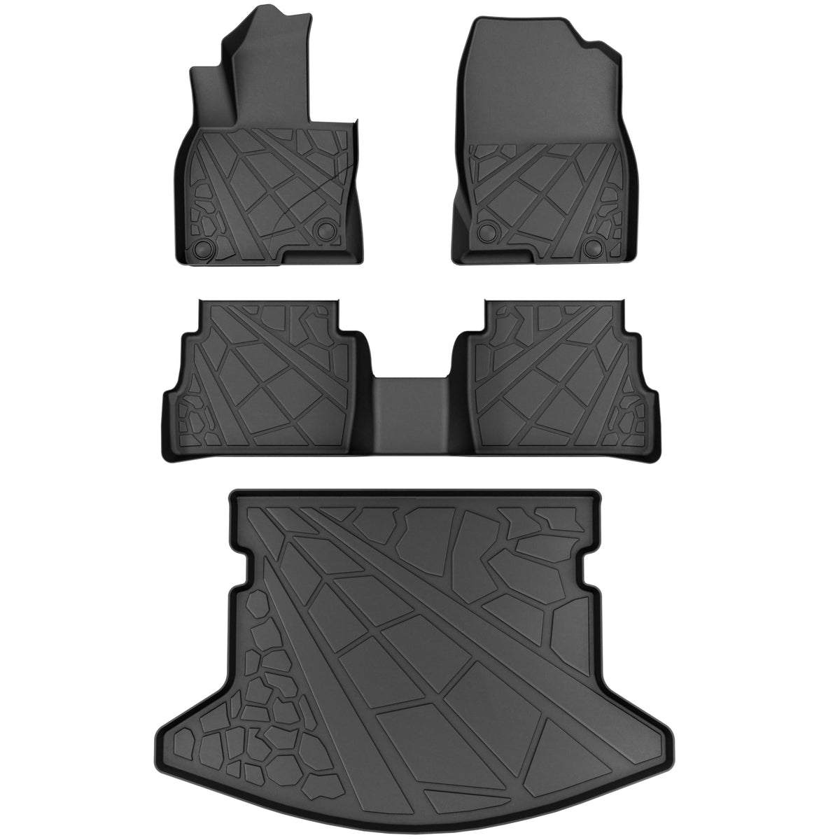 KARPAL Floor Mats for 2017-2026 2027 Chrysler Pacifica 7 Seats (Not Hybrid)