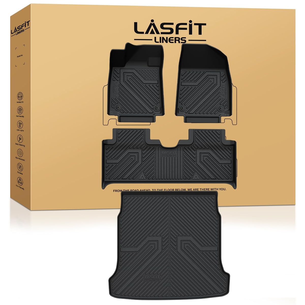 LASFIT Floor Mats for KIA EV9 6-Seat 2026 2025 2024