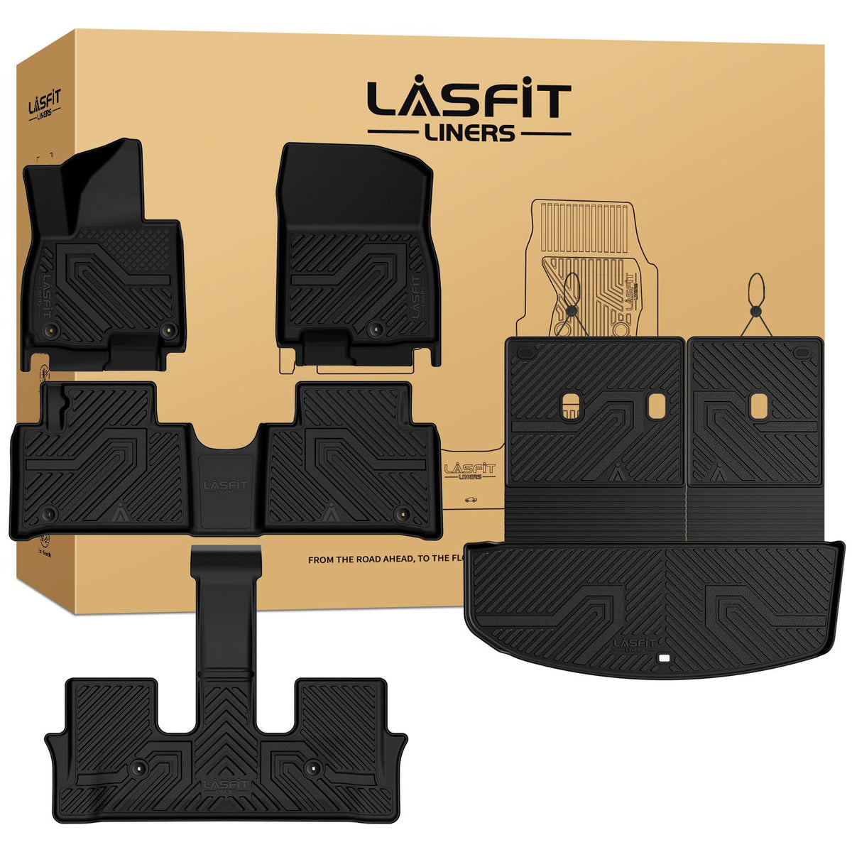 LASFIT Floor Mats for KIA EV9 6-Seat 2026 2025 2024