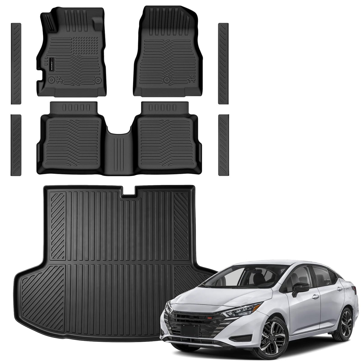AUXKO All Weather Floor Mats Cargo Mat for 2026 Nissan Sentra