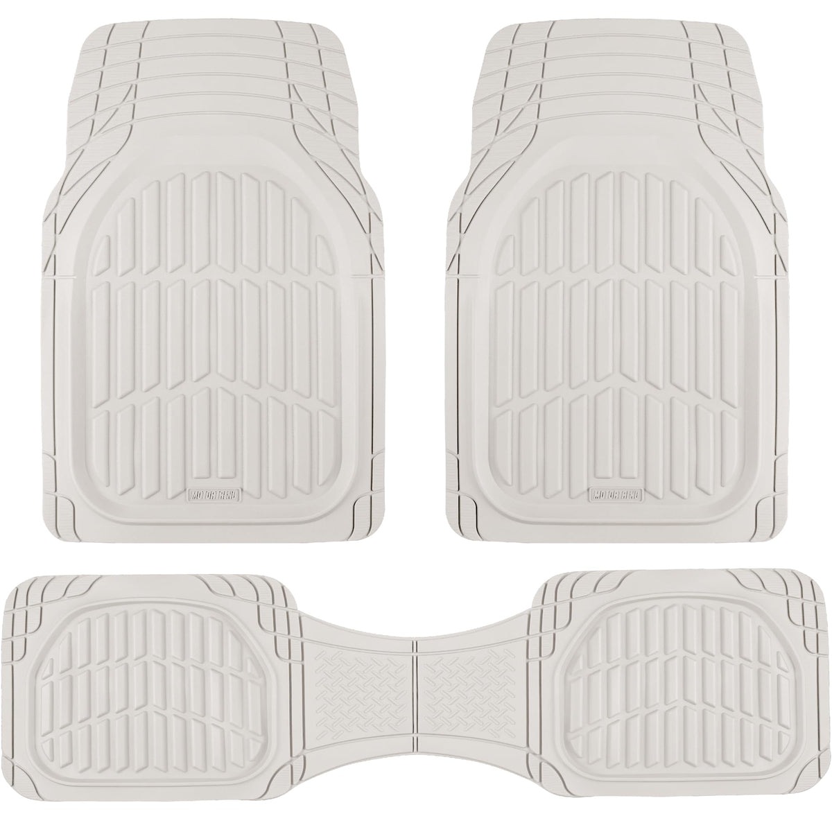 Motor Trend FlexTough Floor Mats for Cars, Black Deep Dish All-Weather Car Mats, Waterproof Trim-to Fit Automotive Floor Mats for Cars Trucks SUV, Universal Floor Liner Car Accessories