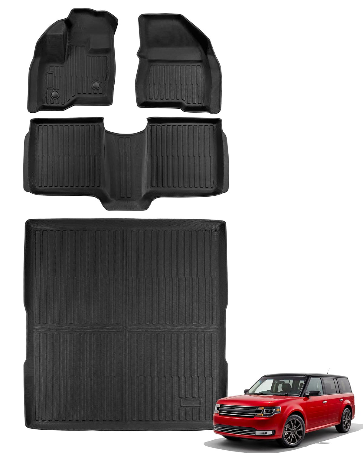 for Toyota Sienna 2013-2020 Floor Mats Cargo Liner Trunk Mat (8 Seater)