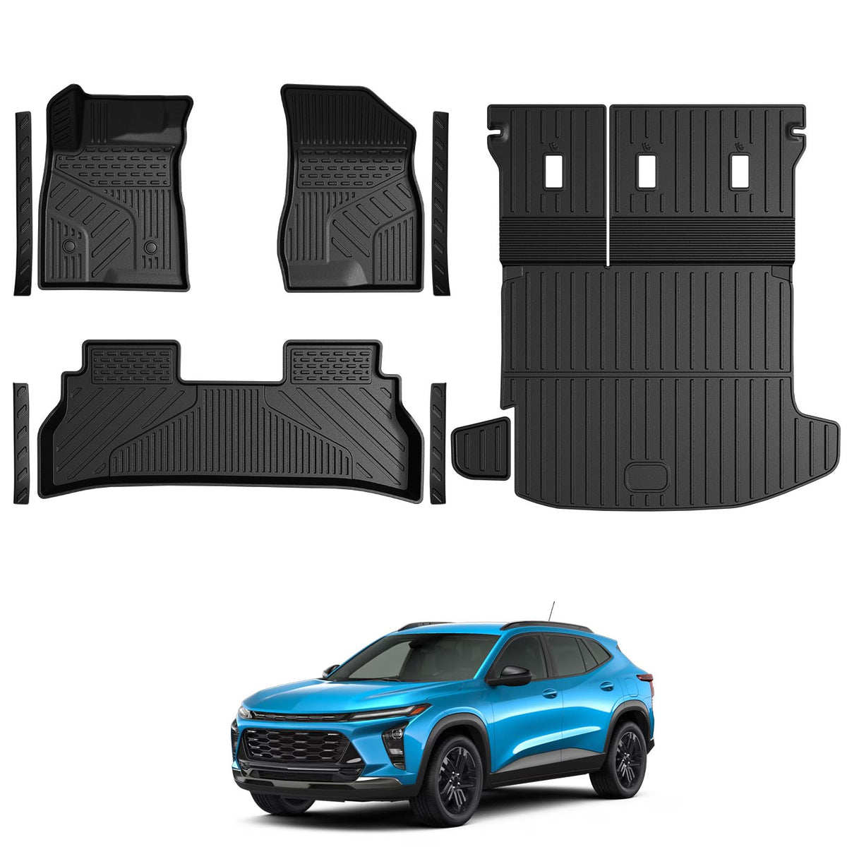 Floor Mats for 2018-2023 Chevy Traverse 7-Seat Accessories