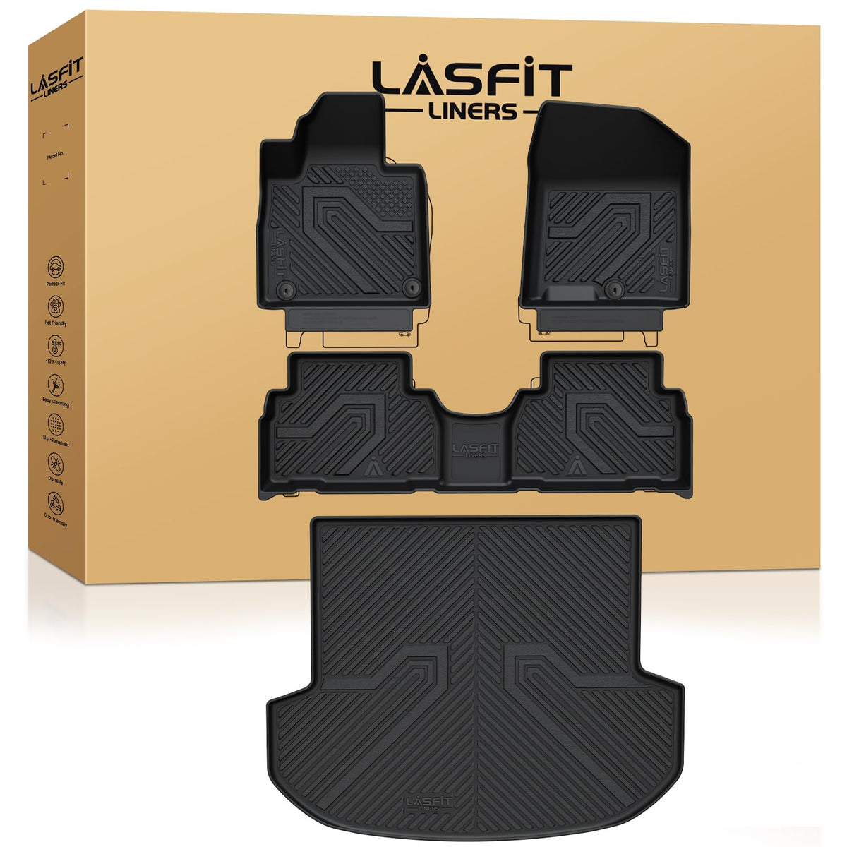 LASFIT Floor Mats for KIA EV9 6-Seat 2026 2025 2024