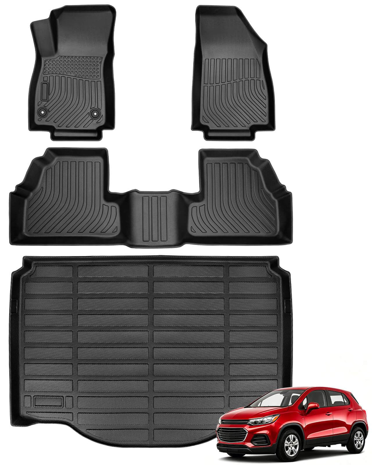 for Toyota Sienna 2013-2020 Floor Mats Cargo Liner Trunk Mat (8 Seater)