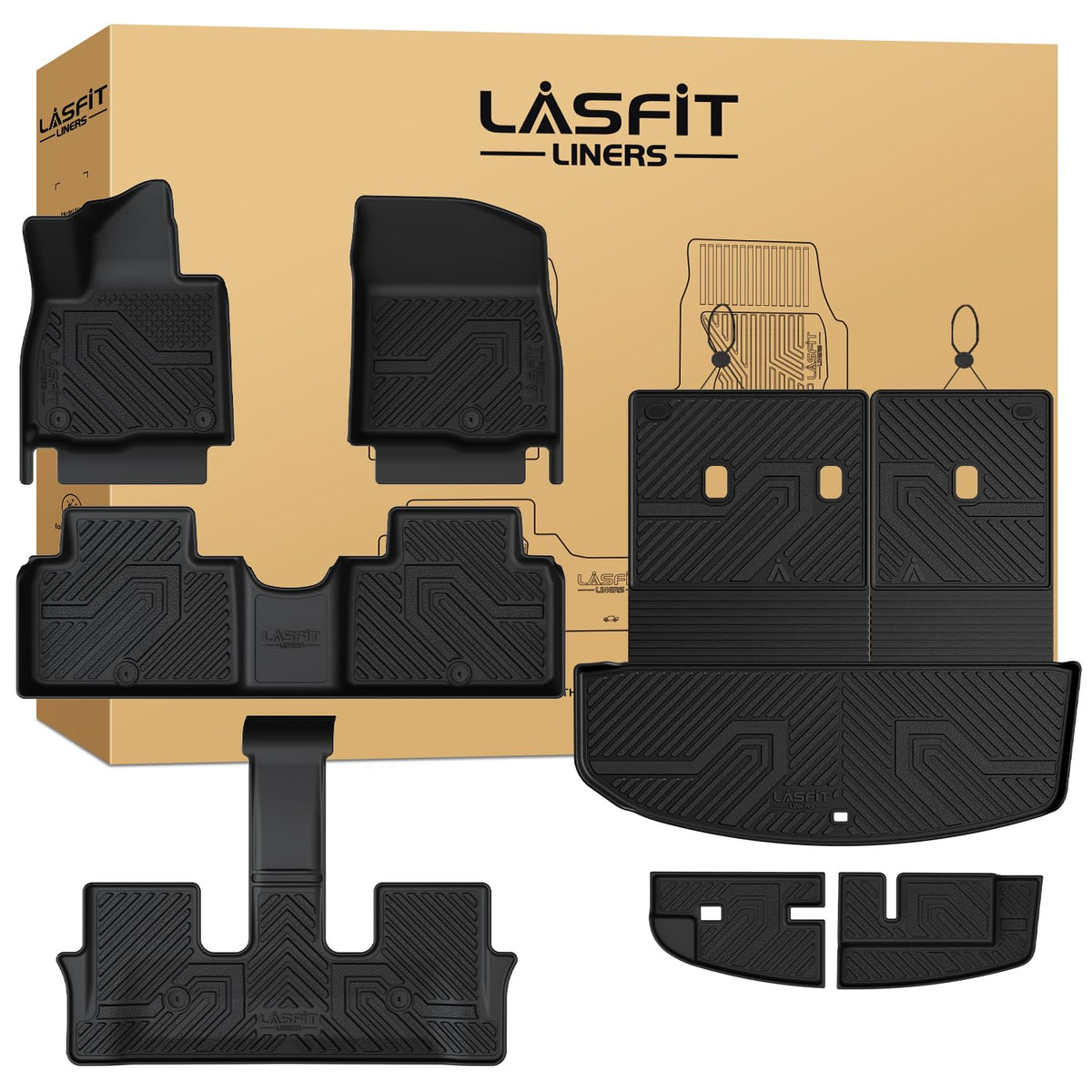 LASFIT Floor Mats for KIA EV9 6-Seat 2026 2025 2024