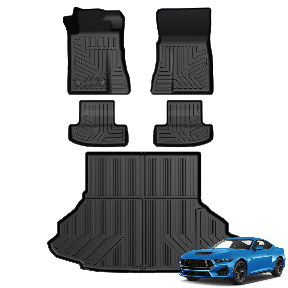 Floor Mats for 2018-2024 Ford Expedition 7-Seat Accessories