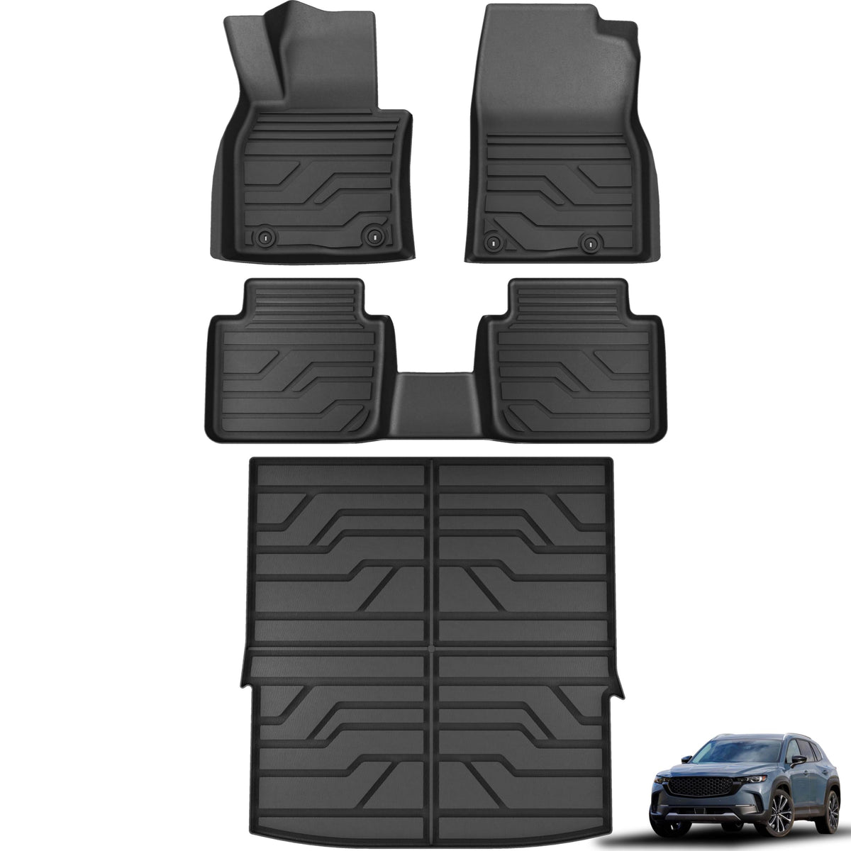 KARPAL Floor Mats for 2017-2026 2027 Chrysler Pacifica 7 Seats (Not Hybrid)