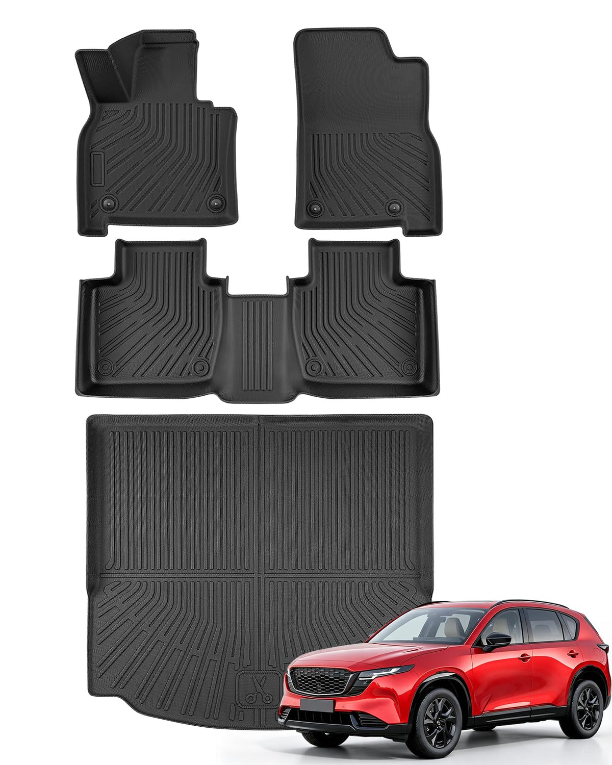for Toyota Sienna 2013-2020 Floor Mats Cargo Liner Trunk Mat (8 Seater)