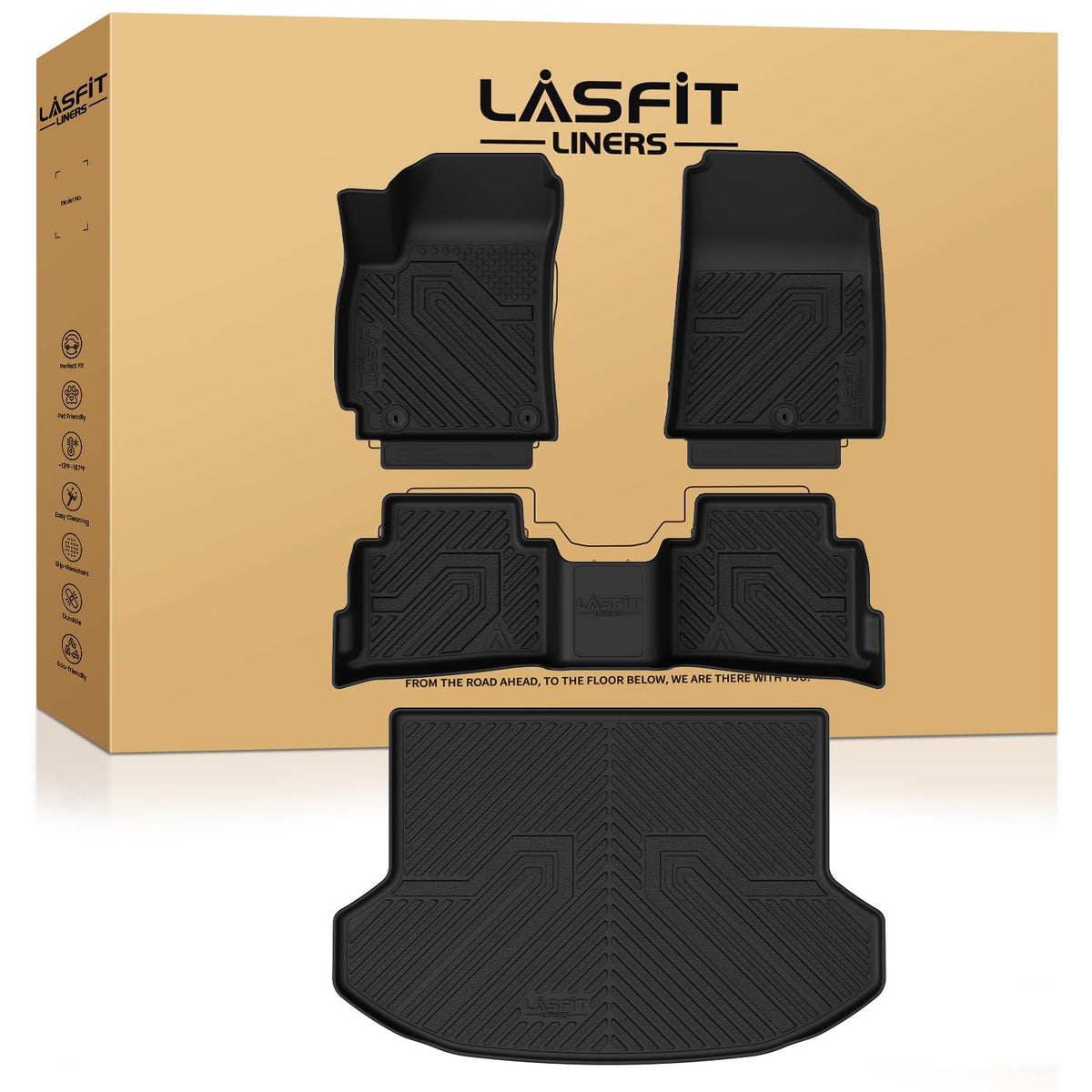 LASFIT Floor Mats for KIA EV9 6-Seat 2026 2025 2024