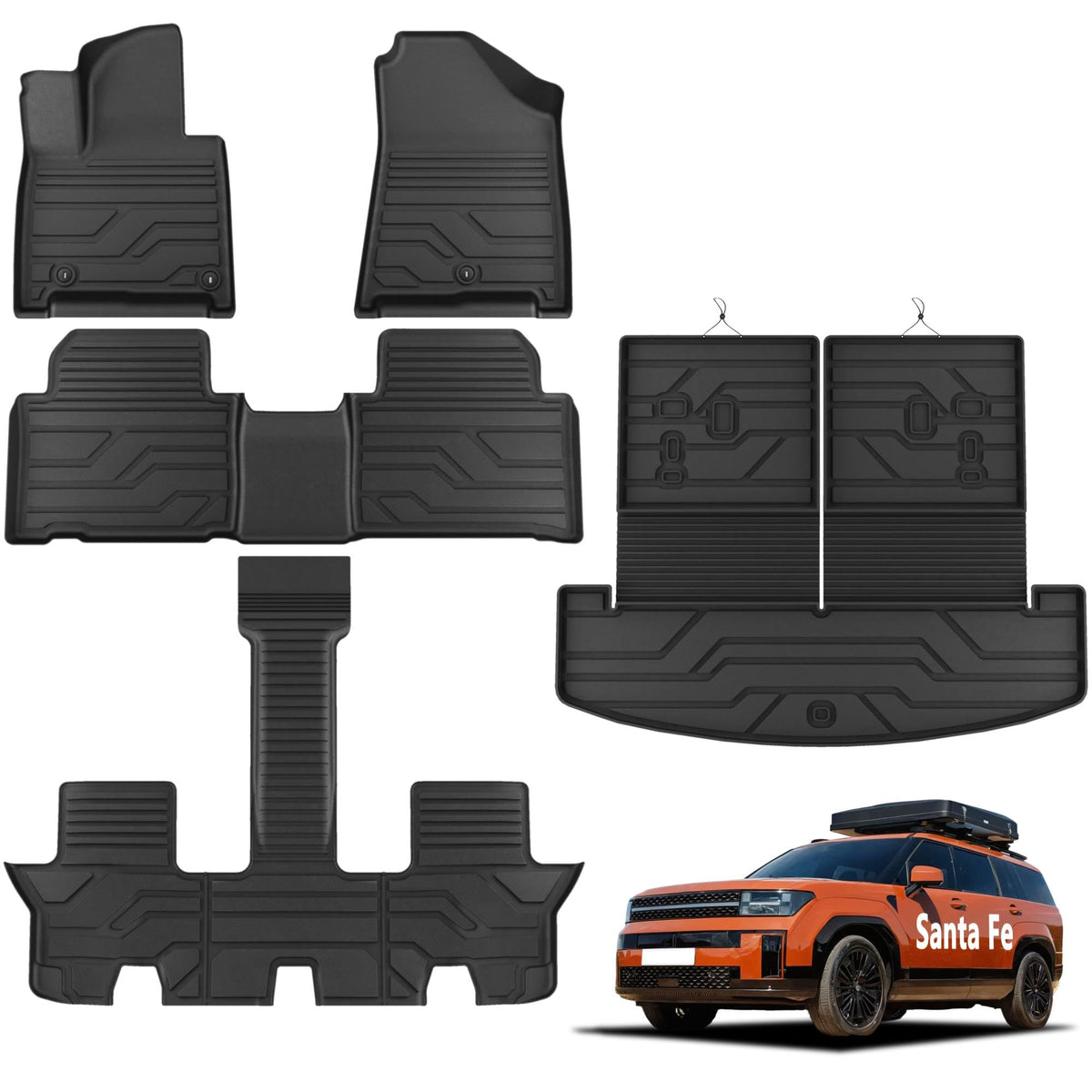 KARPAL Floor Mats for 2017-2026 2027 Chrysler Pacifica 7 Seats (Not Hybrid)