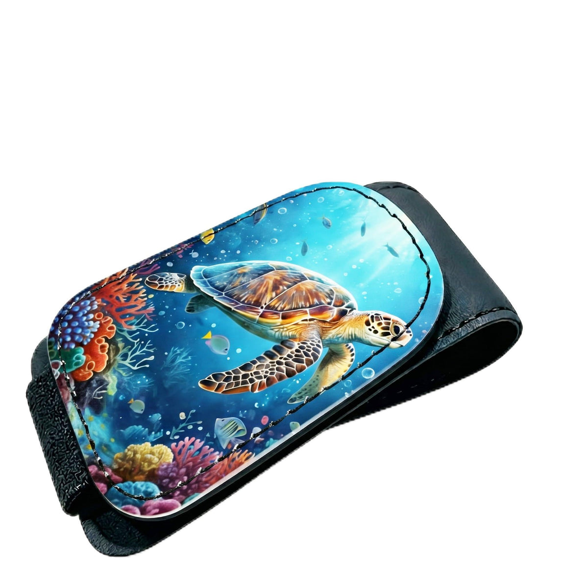 Ocean Turtle Car Sunglasses Holder Universal Magnetic Visor Accessories