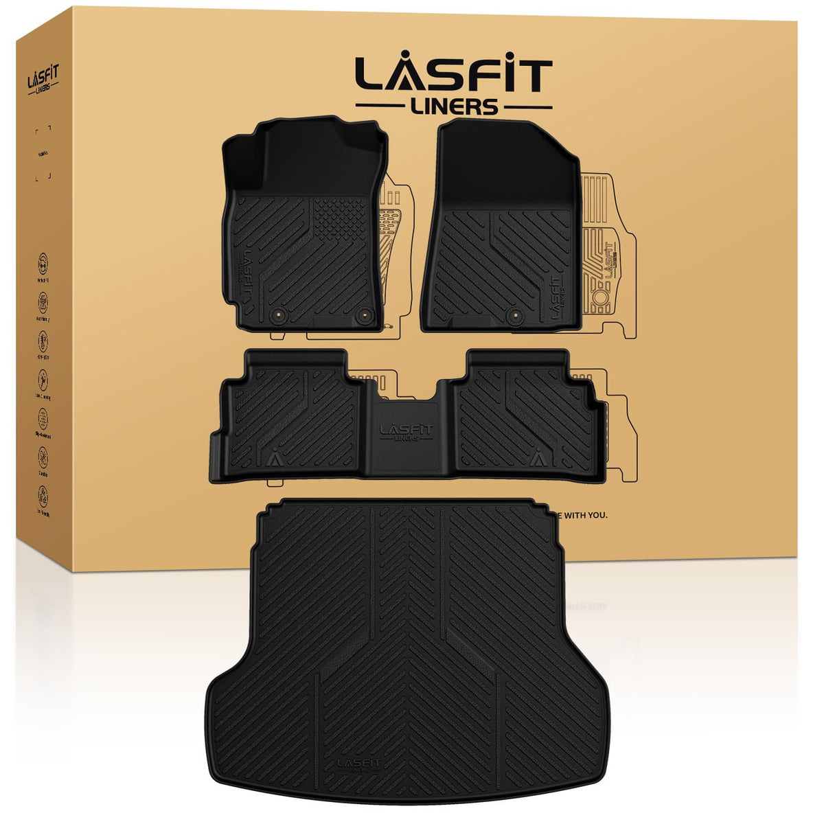 LASFIT Floor Mats for KIA EV9 6-Seat 2026 2025 2024