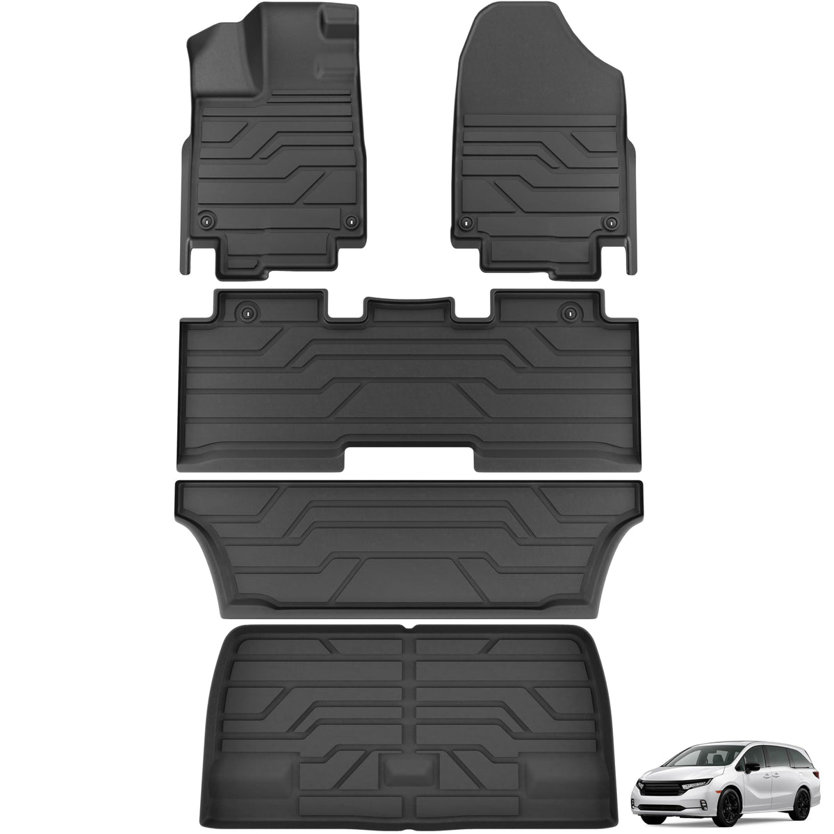 KARPAL Floor Mats for Honda Civic 2016-2021 Sedan/Coupe/Type R/Insight