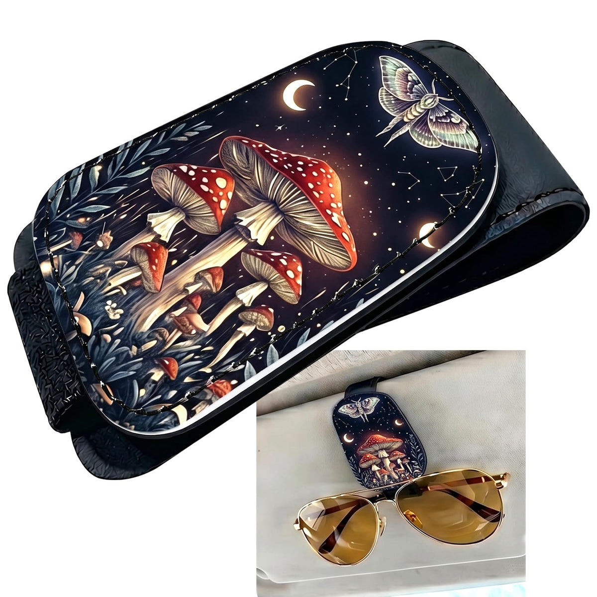 Ocean Turtle Car Sunglasses Holder Universal Magnetic Visor Accessories