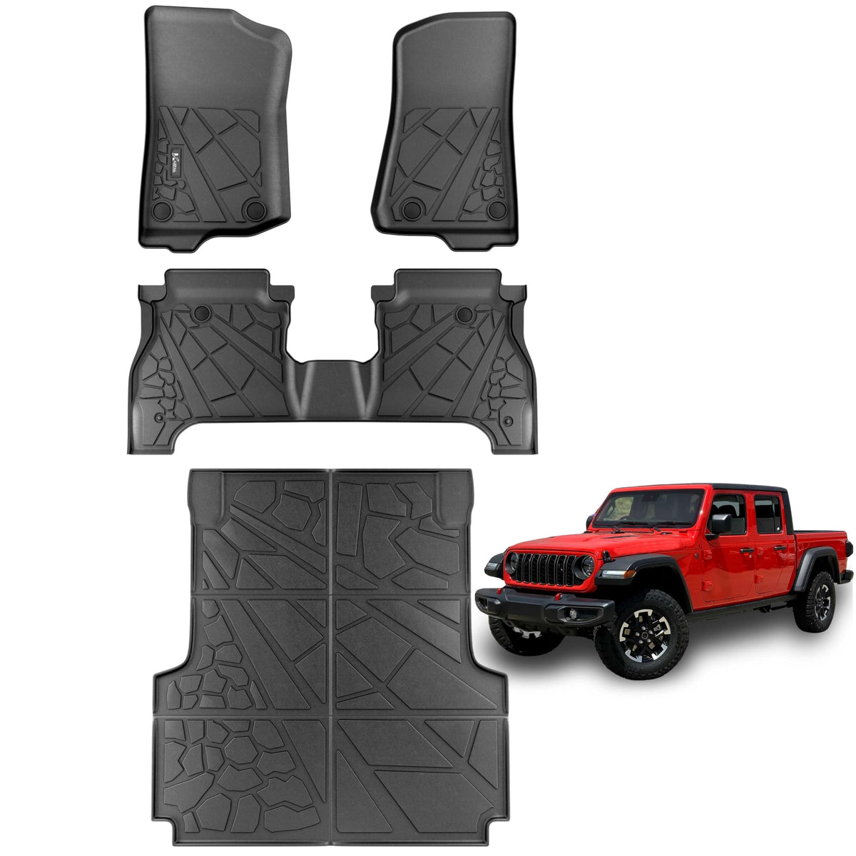 KARPAL Floor Mats for 2017-2026 2027 Chrysler Pacifica 7 Seats (Not Hybrid)