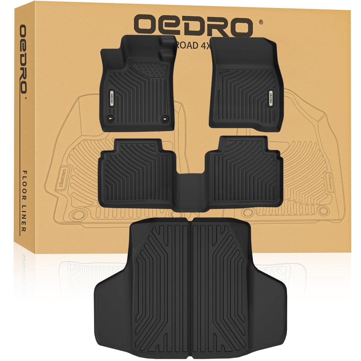 OEDRO Floor Mats Compatible for 2013-2017 Honda Accord Sedan