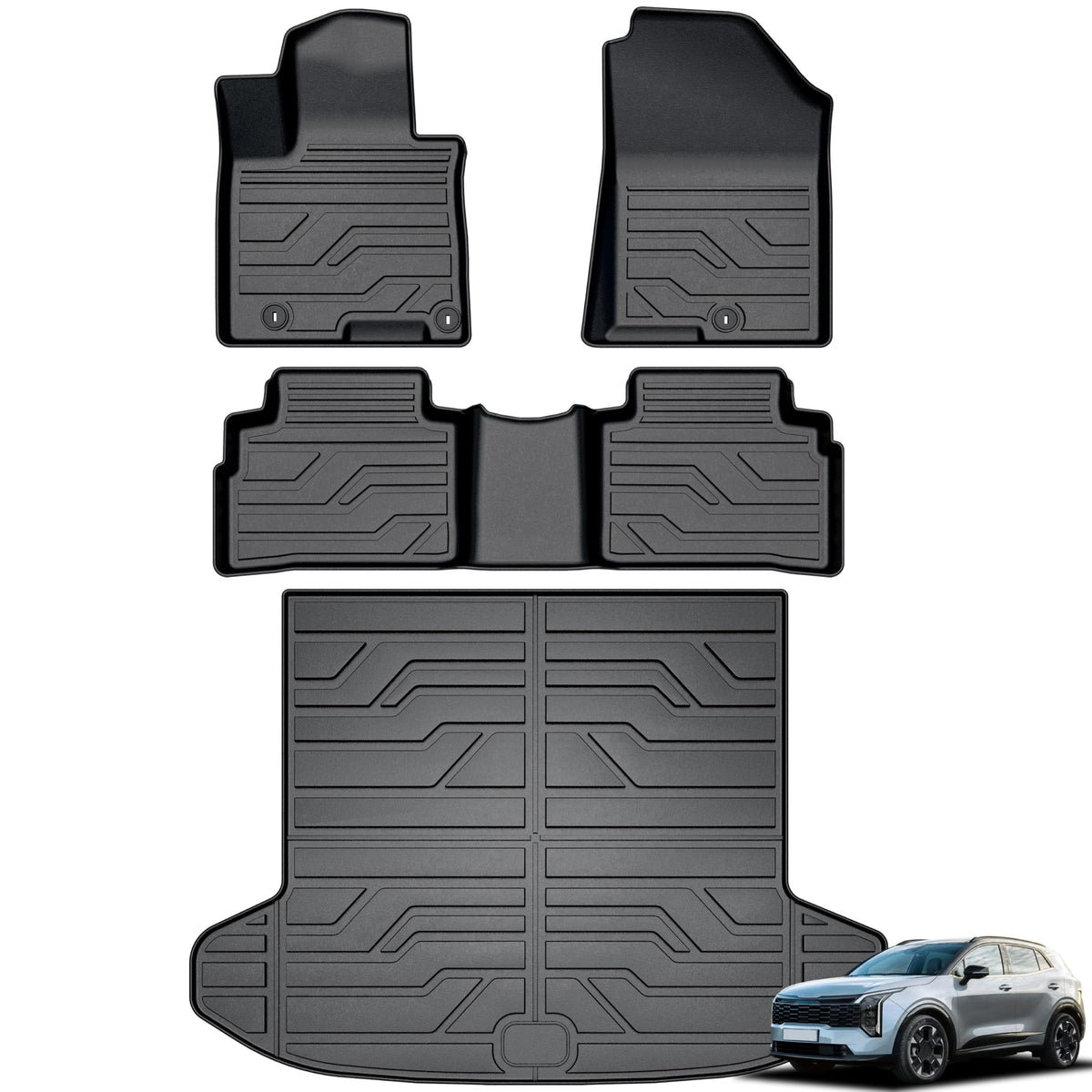 KARPAL Floor Mats for 2017-2026 2027 Chrysler Pacifica 7 Seats (Not Hybrid)