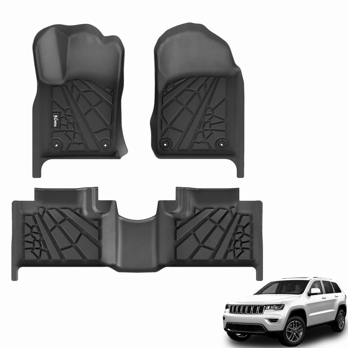 KARPAL Floor Mats for 2017-2026 2027 Chrysler Pacifica 7 Seats (Not Hybrid)