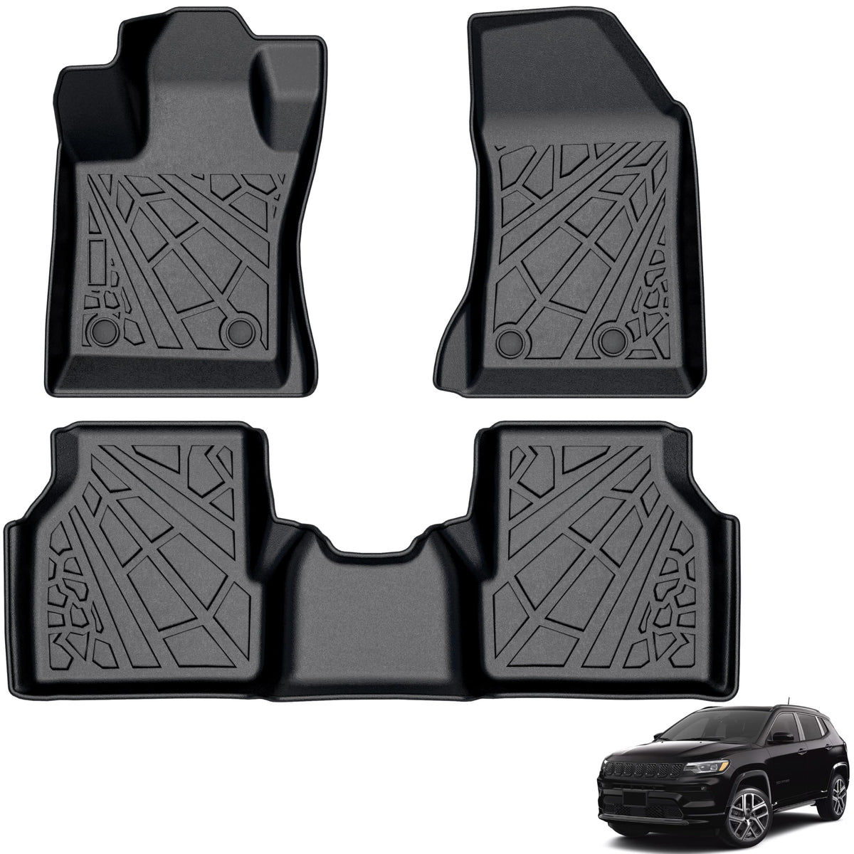 KARPAL Floor Mats for 2017-2026 2027 Chrysler Pacifica 7 Seats (Not Hybrid)