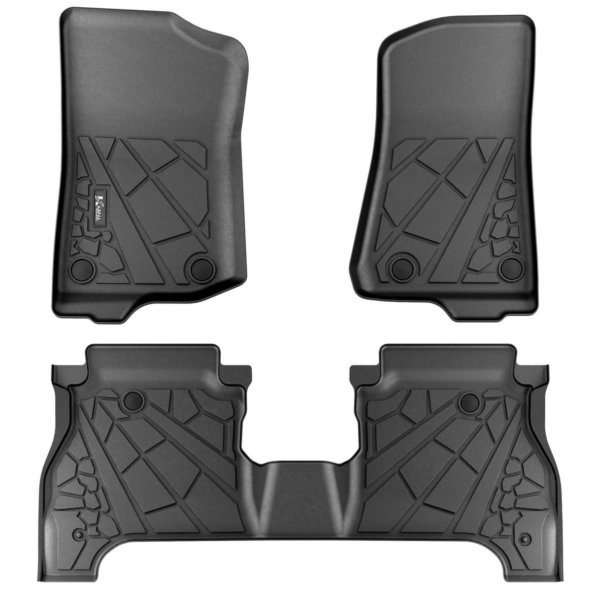 KARPAL Floor Mats for 2017-2026 2027 Chrysler Pacifica 7 Seats (Not Hybrid)
