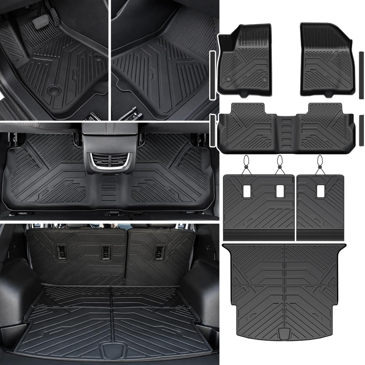 Floor Mats for Dodge Durango 2016-2026 7 Seats w/Bench Seats