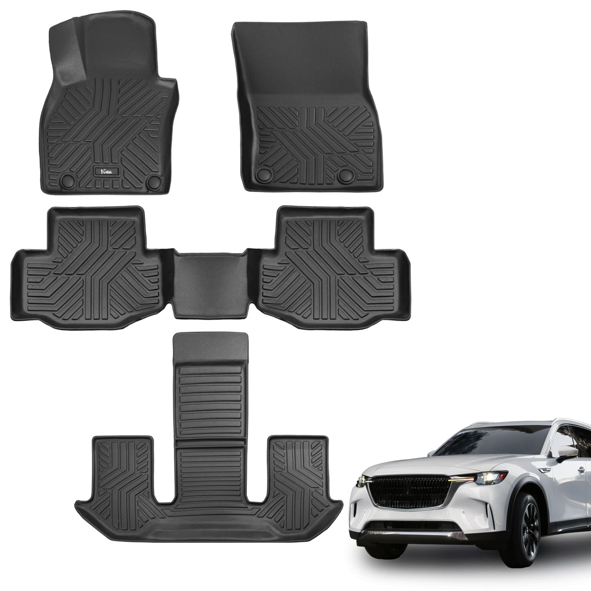 KARPAL Floor Mats for 2017-2026 2027 Chrysler Pacifica 7 Seats (Not Hybrid)