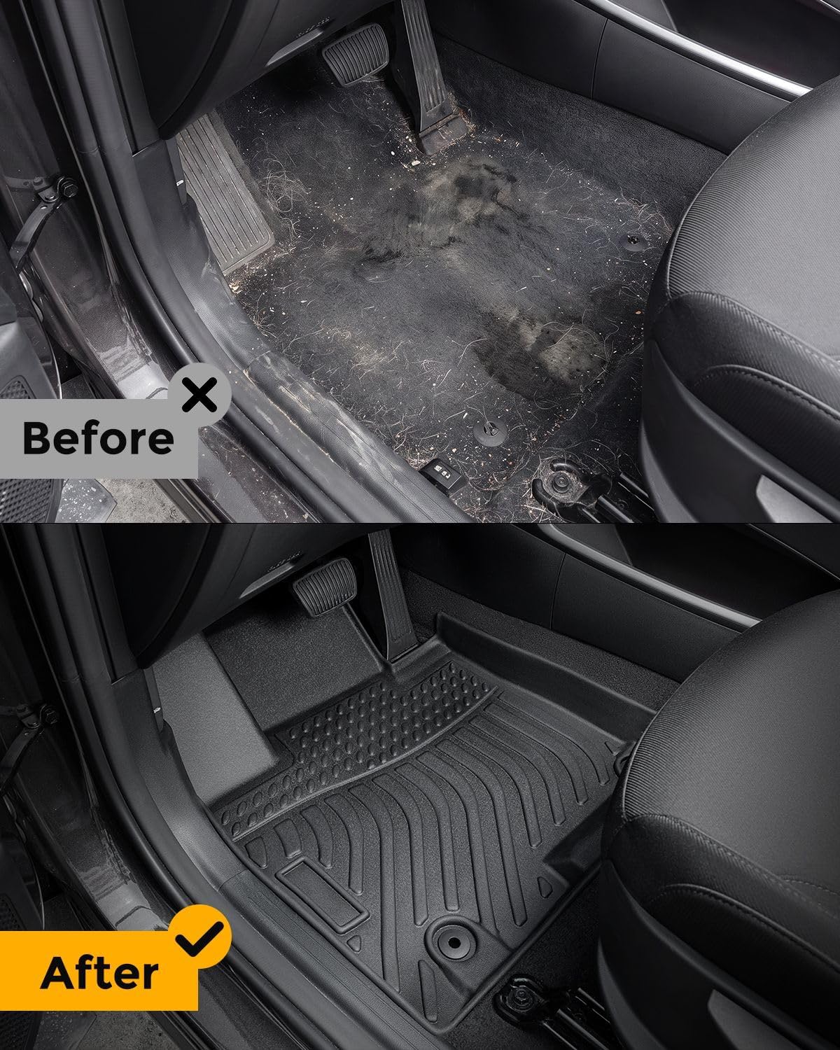 Floor Mats Cargo Liner for Jeep Compass Floor Mats 2017-2026