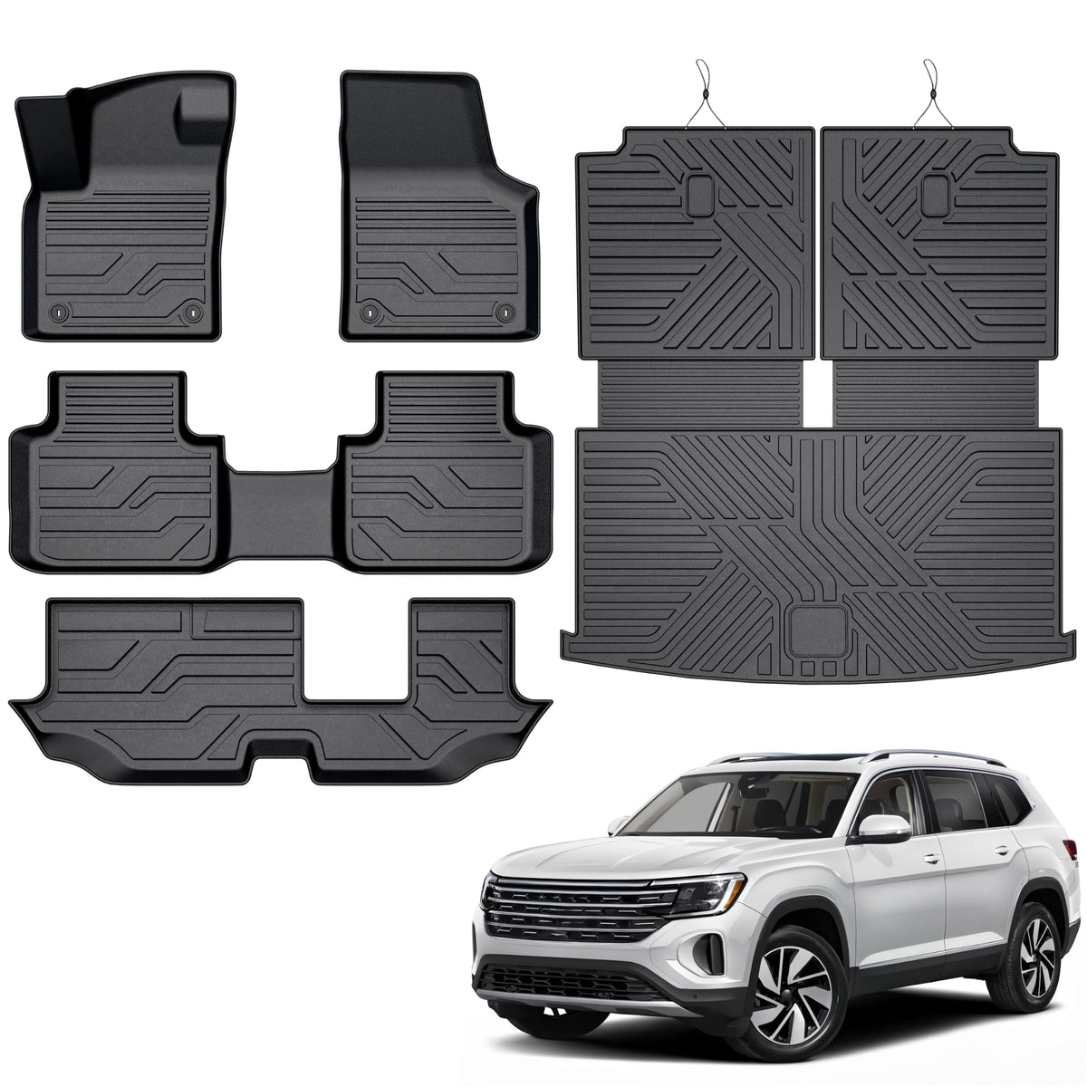 KARPAL Floor Mats for 2017-2026 2027 Chrysler Pacifica 7 Seats (Not Hybrid)