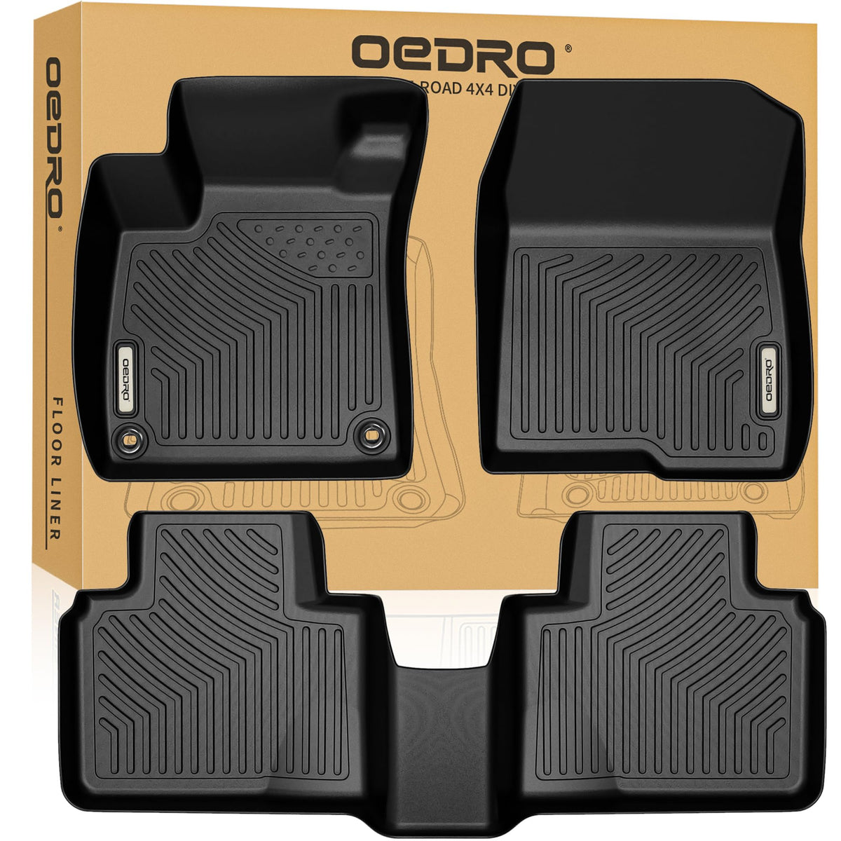 OEDRO Floor Mats Compatible for 2013-2017 Honda Accord Sedan