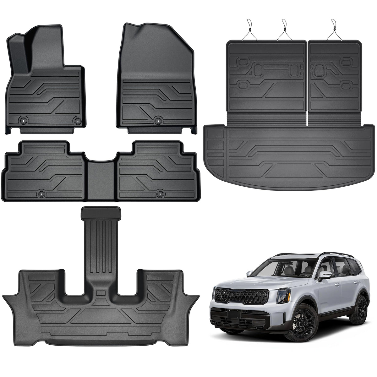 KARPAL Floor Mats for 2017-2026 2027 Chrysler Pacifica 7 Seats (Not Hybrid)