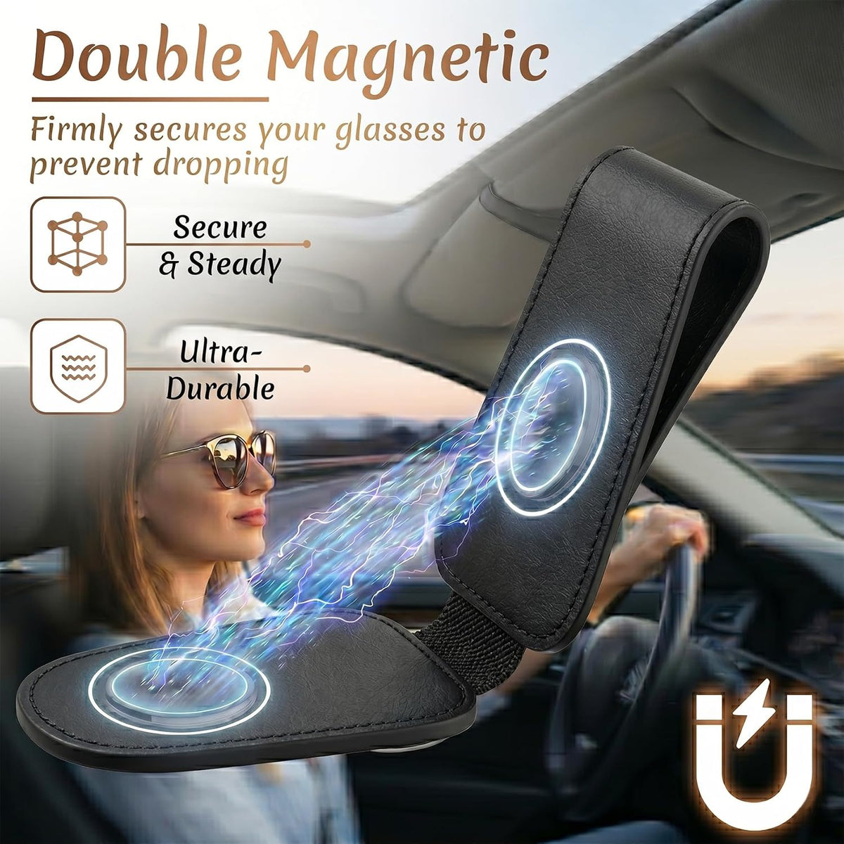 Ocean Turtle Car Sunglasses Holder Universal Magnetic Visor Accessories