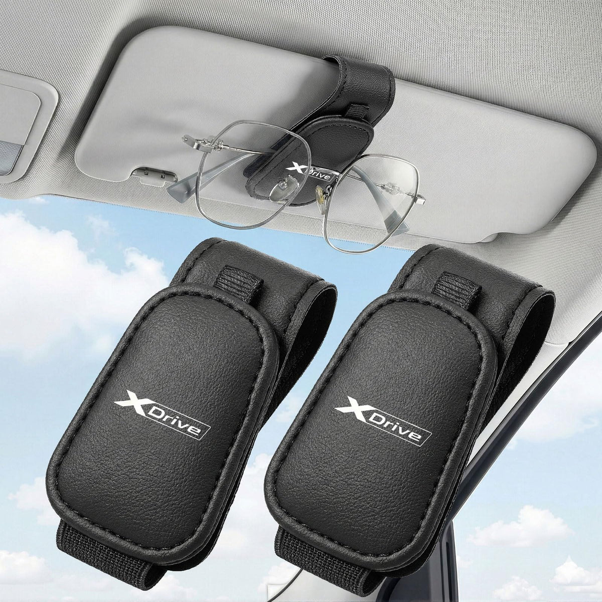 Everyday Anti-Scratch Car Visor Glasses Clips