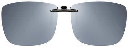 CAXMAN Polarized Clip On Sunglasses Over Prescription Glasses Men Women Compact Fit Non-Flip Up