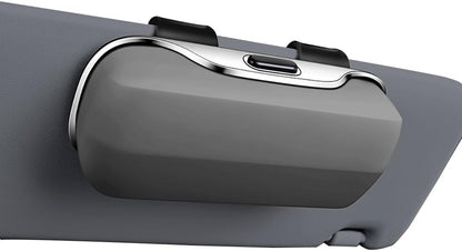 Gray Sunglass Holder for Car Visor Clip Glasses Case Car Sunglasses Case