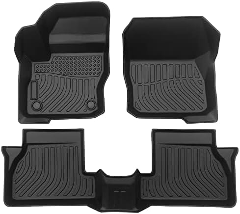 Car Floor Mats for 2012-2018 Ford Focus,All Weather TPE Rubber Full Set Includes 1st 2nd Row Front Maximum Coverage,Non Slip (for 2012-2018 Ford Focus)