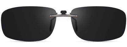 CAXMAN Polarized Clip On Sunglasses Over Prescription Glasses Men Women Compact Fit Non-Flip Up