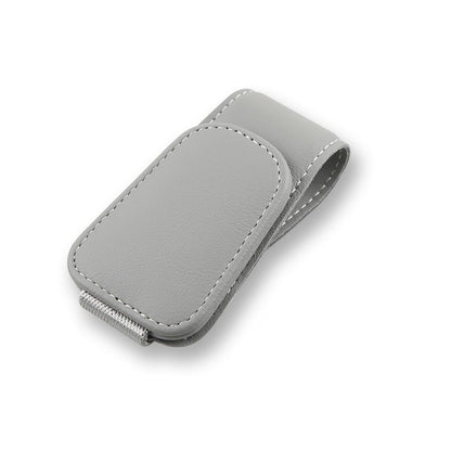 2Pcs Sunglass Holder for Car, Magnetic Leather Eyeglass Hanger Clip for Car Sun Visor, Sunglasses Holder and Ticket Card Clip for Car Visor Accessories