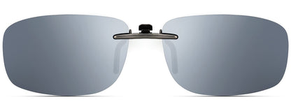 CAXMAN Polarized Clip On Sunglasses Over Prescription Glasses Men Women Compact Fit Non-Flip Up