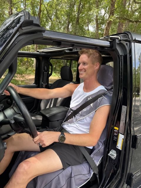 The HydroGUARD-Microfiber SEAT & Seatbelt Protector - Sunrise