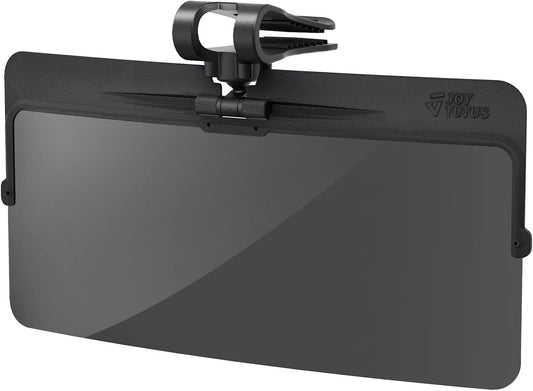 JOYTUTUS Sun Visor Extender for Compact SUVs and Sedans, Universal Anti-Glare Polarized Sun Visor Easy to Install, UV400 Visor Extension Protect from Glare/UV Ray/Stray Light, Safe Driving for Car