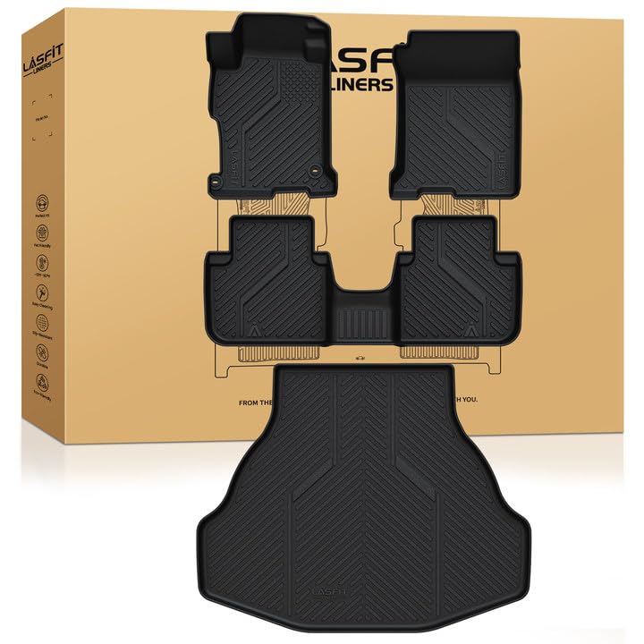 LASFIT Floor Mats for Honda Accord 2008-2012 (Fit Sedan, NOT for Coupe)