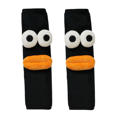 2PCS Car Seat Belt Cover,Seat Belt Cover Pad for Baby,Cute Cartoon Pattern Car Seat Belt Pads,Compatible with All Cars and Backpack (Oxeye)
